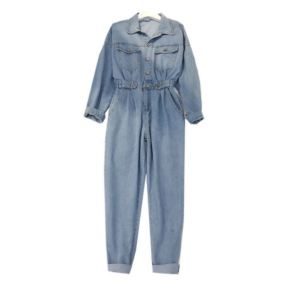 women's new spring autumn temperament reometric loose fashion casual denim jumpsuit slim denim jumpsuit t200303, Black;white
women's new spring autumn temperament reometric loose fashion casual denim jumpsuit slim denim jumpsuit t200303, Black;white