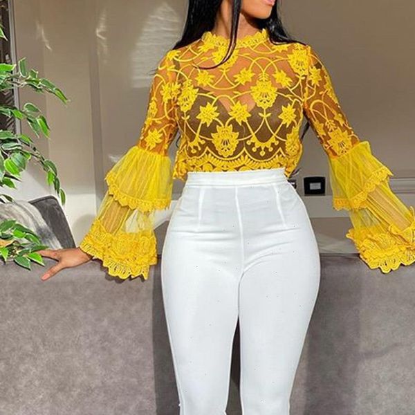 mesh yellow blouse see through flare long sleeve african party club shirts 2021 summer slim women sheer blouses shirt, White
mesh yellow blouse see through flare long sleeve african party club shirts 2021 summer slim women sheer blouses shirt, White