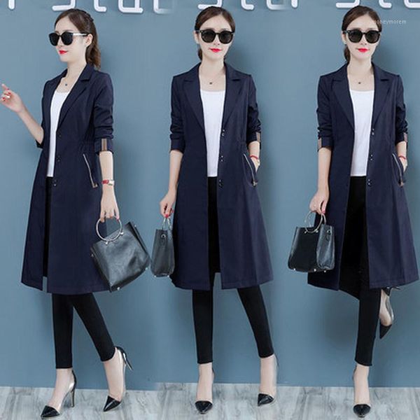 women's trench coats 2021 spring and autumn fashion ladies slim slimming long coat1, Tan;black
women's trench coats 2021 spring and autumn fashion ladies slim slimming long coat1, Tan;black