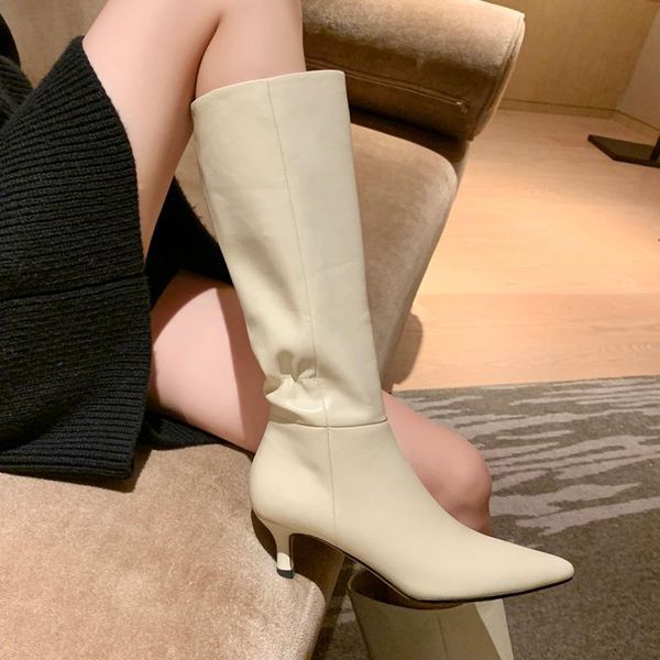 fashion woman black beige pointed toe thick thin heels women knee high boots 2021 autumn winter dress party basic boots
fashion woman black beige pointed toe thick thin heels women knee high boots 2021 autumn winter dress party basic boots