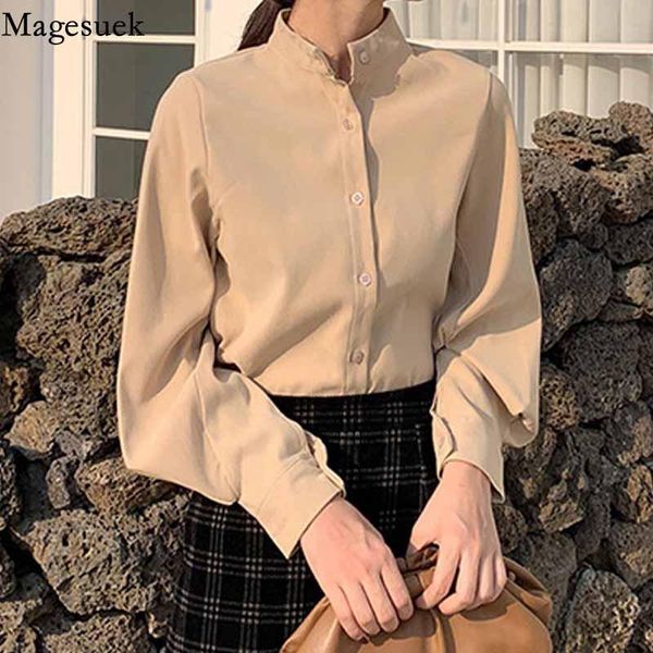 women's blouses & shirts korean lantern long sleeve ladies round collar autumn and winter fashion elegant blouse 2021 clothes women 11, White
women's blouses & shirts korean lantern long sleeve ladies round collar autumn and winter fashion elegant blouse 2021 clothes women 11, White