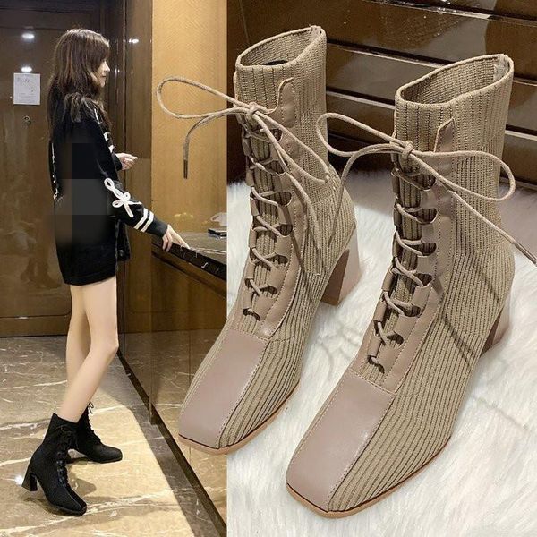 boots women new 2020 winter footwear shoes high heel med ladies stockings leather mid calf rubber mid-calf rock cross-tied, Black
boots women new 2020 winter footwear shoes high heel med ladies stockings leather mid calf rubber mid-calf rock cross-tied, Black