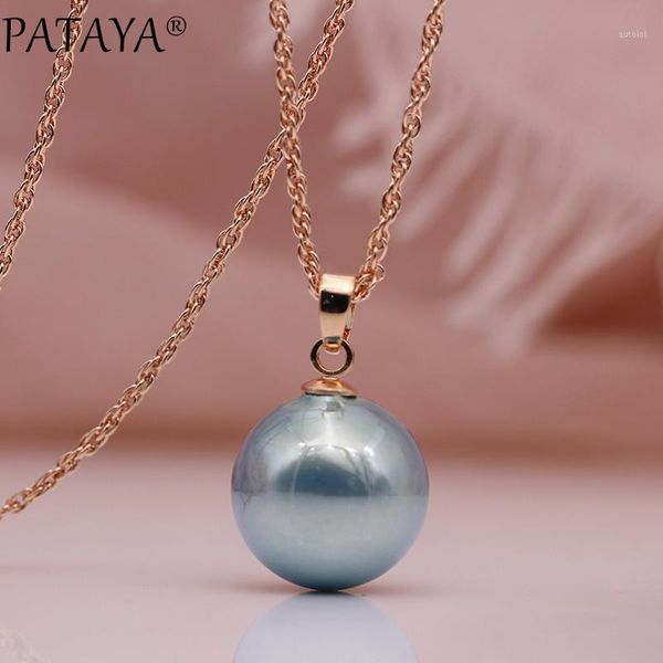 pataya new round shell pearls long necklaces 585 rose gold women wedding fashion jewelry simple gifts party multicolor pendants1, Silver
pataya new round shell pearls long necklaces 585 rose gold women wedding fashion jewelry simple gifts party multicolor pendants1, Silver