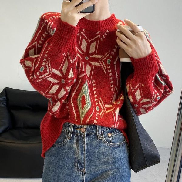 yeeloca winter vintage japan style sweater female casual o-neck thick pullovers korean sweet girl loose knitted sweater, White;black
yeeloca winter vintage japan style sweater female casual o-neck thick pullovers korean sweet girl loose knitted sweater, White;black