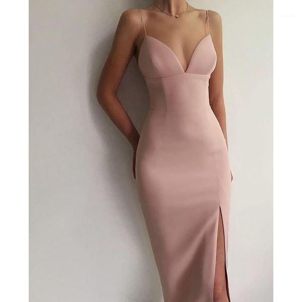 midi nude v-neck summer dress 2020 new spaghetti strap black white sheath stretch solid party club women dress, Black;gray
midi nude v-neck summer dress 2020 new spaghetti strap black white sheath stretch solid party club women dress, Black;gray