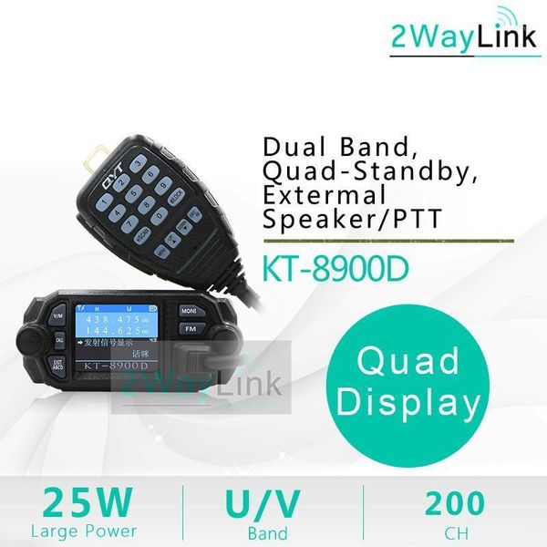 25w quad band qyt kt-8900d mobile car radio 4 band 136-174mhz/400-480mhz upgrade kt8900 car walkie talkie 10 km bj-218 bj-3181
25w quad band qyt kt-8900d mobile car radio 4 band 136-174mhz/400-480mhz upgrade kt8900 car walkie talkie 10 km bj-218 bj-3181