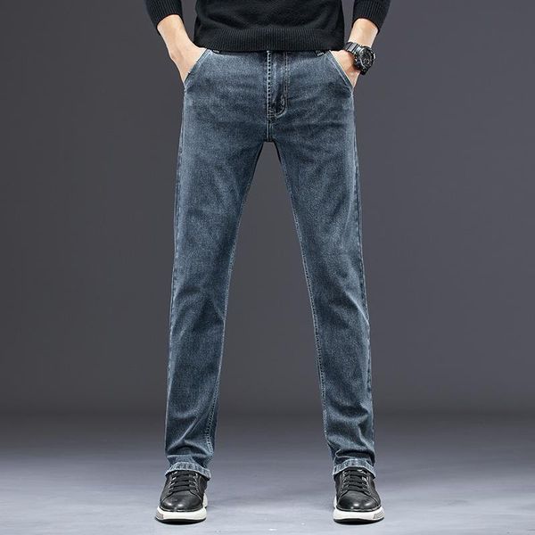 men's jeans autumn winter ly fashion men retro blue elastic casual smart denim pants straight fit vintage designer cotton trousers
men's jeans autumn winter ly fashion men retro blue elastic casual smart denim pants straight fit vintage designer cotton trousers