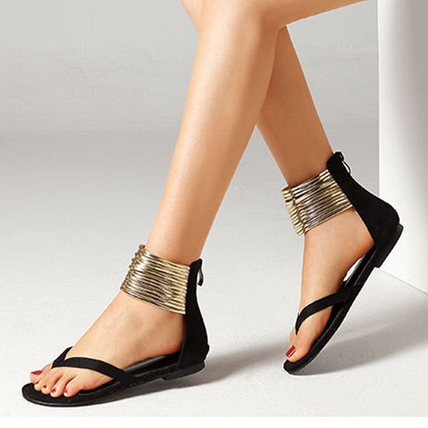 flat of big 35-43 casual sanddale femmegladiator ladies sandals wear summer shoes, Black
flat of big 35-43 casual sanddale femmegladiator ladies sandals wear summer shoes, Black