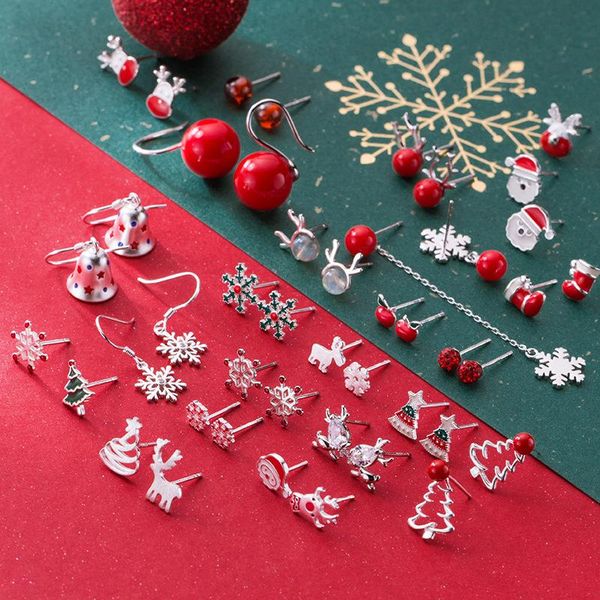 stud real 925 sterling silver christmas style erarrings for women party cute fashion jewelry gift, Golden;silver
stud real 925 sterling silver christmas style erarrings for women party cute fashion jewelry gift, Golden;silver