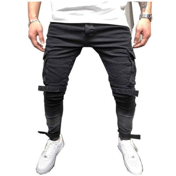 style foreign mens slim jeans spring black big pocket leisure pants men's small leg trousers casual pockets biker jeans pants new 2021, Blue
style foreign mens slim jeans spring black big pocket leisure pants men's small leg trousers casual pockets biker jeans pants new 2021, Blue