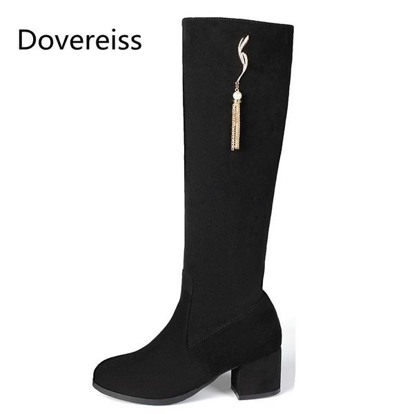 boots winter for woman fashion consice apricot suede round toe block heels chunky knee high 32-48, Black
boots winter for woman fashion consice apricot suede round toe block heels chunky knee high 32-48, Black