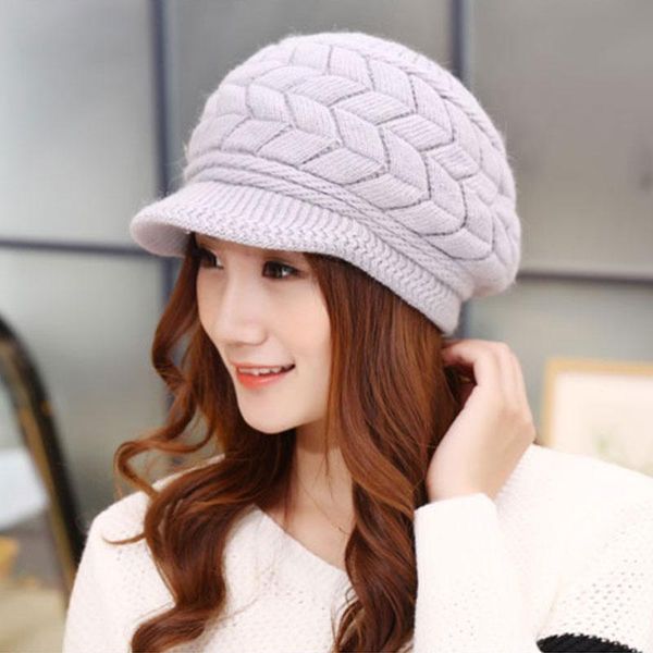 berets women knitted hats winter warm faux fur inside beret for girls elegant flat cap earmuffs female beanie hat drop, Blue;gray
berets women knitted hats winter warm faux fur inside beret for girls elegant flat cap earmuffs female beanie hat drop, Blue;gray
