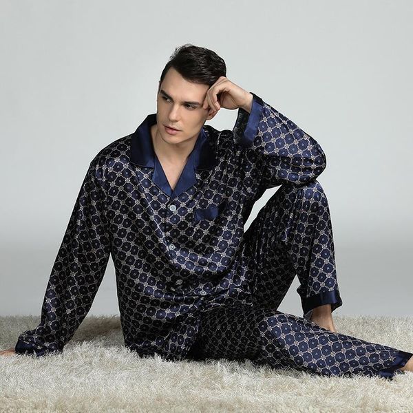 2021 set imitation silk pajamas men cozy soft long sleeve nightgown trousers two pieces sleepwear set pyjamas home clothe, Black;brown
2021 set imitation silk pajamas men cozy soft long sleeve nightgown trousers two pieces sleepwear set pyjamas home clothe, Black;brown