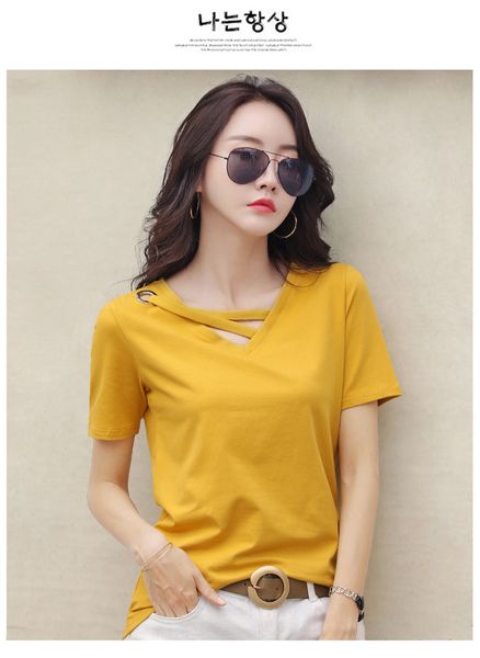 short sleeve white women's t-shirt v-neck loose korean black casual compassionate trend t shirt women
short sleeve white women's t-shirt v-neck loose korean black casual compassionate trend t shirt women