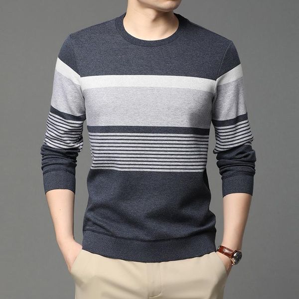 men's sweaters 2021 casual striped o-neck pull homme autumn winter pullover men brand slim slimming sweater, White;black
men's sweaters 2021 casual striped o-neck pull homme autumn winter pullover men brand slim slimming sweater, White;black