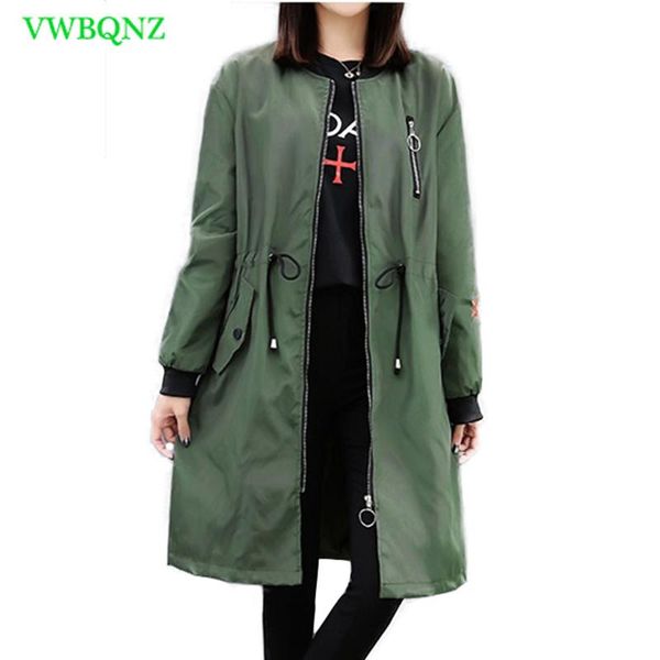 spring autumn new windbreaker coat women fashion loose long trench coats women's korean wild standing collar casual overcoat 116, Tan;black
spring autumn new windbreaker coat women fashion loose long trench coats women's korean wild standing collar casual overcoat 116, Tan;black