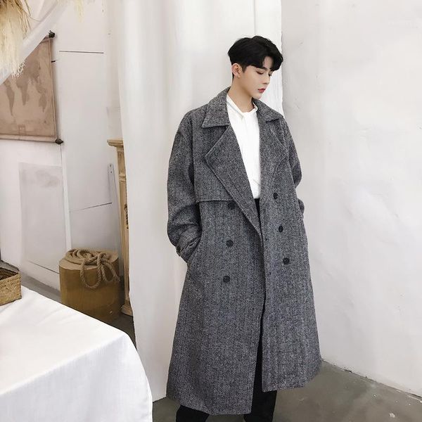 korean fashion double-breasted woolen casual wild mens windbreaker winter warm outwear male, Tan;black
korean fashion double-breasted woolen casual wild mens windbreaker winter warm outwear male, Tan;black