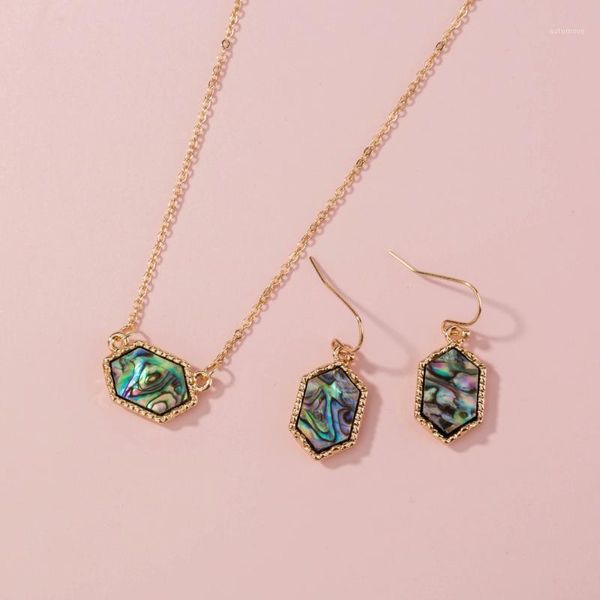 necklace earrings jewelry set resin colorful abalone shell earings brand hexagon dangle earrings wedding party1, Silver
necklace earrings jewelry set resin colorful abalone shell earings brand hexagon dangle earrings wedding party1, Silver