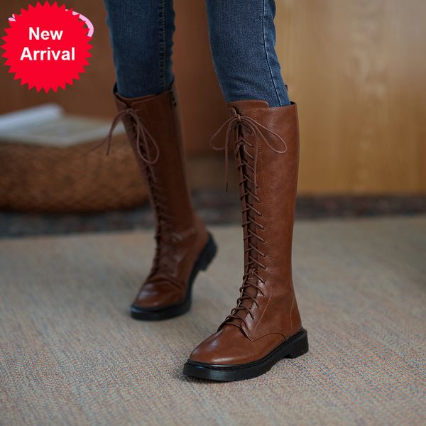2021 the new casual style natural leather round toe tall knee-boots medium black zipper with thick riding boots women's shoes i1ms
2021 the new casual style natural leather round toe tall knee-boots medium black zipper with thick riding boots women's shoes i1ms