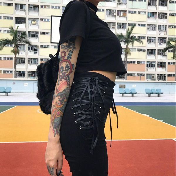 punk harajuku high waist side straps bow drawstring pencil pants stretch women black pants drop shipping, Black;white
punk harajuku high waist side straps bow drawstring pencil pants stretch women black pants drop shipping, Black;white