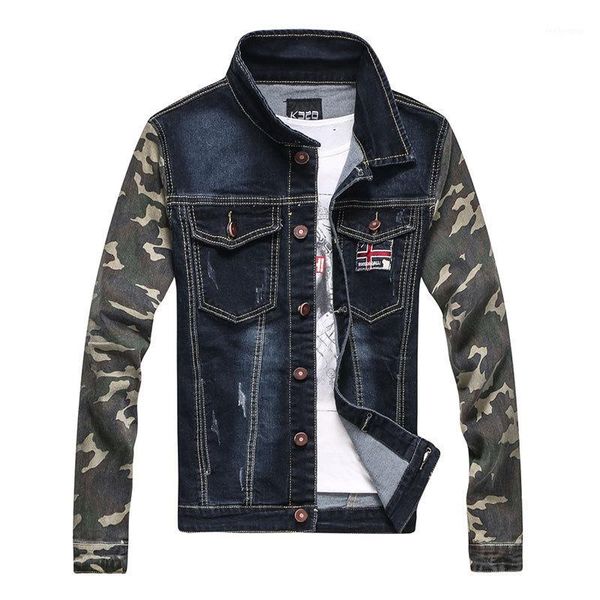 yuwaijiaren vintage denim jacket men fashion coon single breasted patckwork camouflage long sleeve jeans jackets for men1 men's, Black;brown
yuwaijiaren vintage denim jacket men fashion coon single breasted patckwork camouflage long sleeve jeans jackets for men1 men's, Black;brown