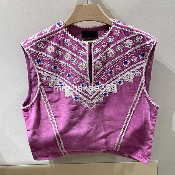 women's t-shirt 5429isabel niche spring and summer round neck heavy industry embroidery sleeveless vest t-shirt women's fashion, White
women's t-shirt 5429isabel niche spring and summer round neck heavy industry embroidery sleeveless vest t-shirt women's fashion, White