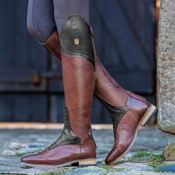 women's over the knee boot women western riding boots winter female retro pointed toe low heels ladies long tube leather shoes, Black
women's over the knee boot women western riding boots winter female retro pointed toe low heels ladies long tube leather shoes, Black