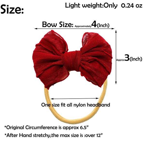 16 colors baby girl's headbands with 4 inch bows soft nylon headbands for newborn infant toddler pgraphic accessories h jllzqh, Slivery;white
16 colors baby girl's headbands with 4 inch bows soft nylon headbands for newborn infant toddler pgraphic accessories h jllzqh, Slivery;white
