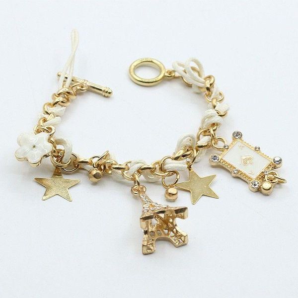 women flowers stars hearts paris eiffel tower crown poker cute bangle leather rope chain bracelet good gift for girls
women flowers stars hearts paris eiffel tower crown poker cute bangle leather rope chain bracelet good gift for girls
