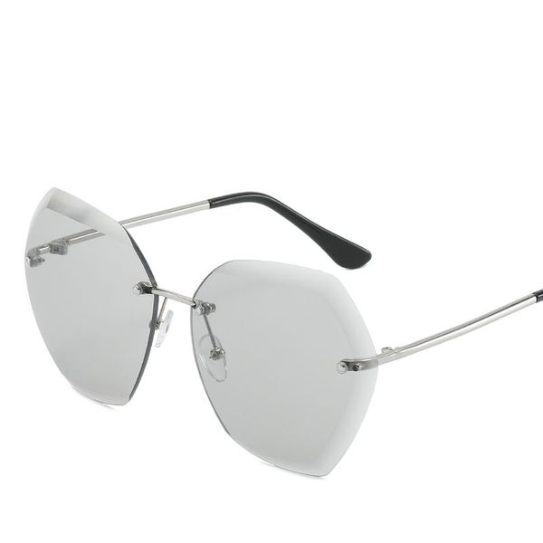 sunglasses fashion women square rimless diamond cutting lens brand designer shades sun glasses female vintage uv400, White;black
sunglasses fashion women square rimless diamond cutting lens brand designer shades sun glasses female vintage uv400, White;black