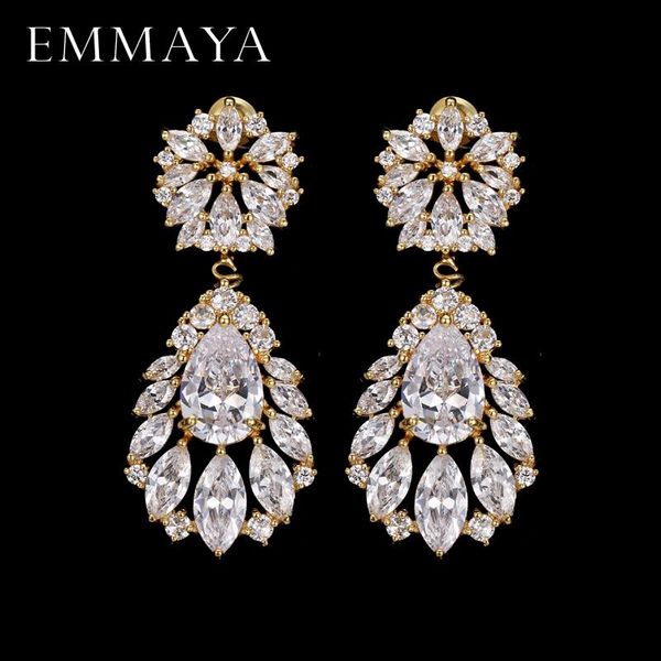 emmaya fashion classic lady gold color crystal cz zircon jewelry crown drop earrings for women girls gift brincos, Silver
emmaya fashion classic lady gold color crystal cz zircon jewelry crown drop earrings for women girls gift brincos, Silver