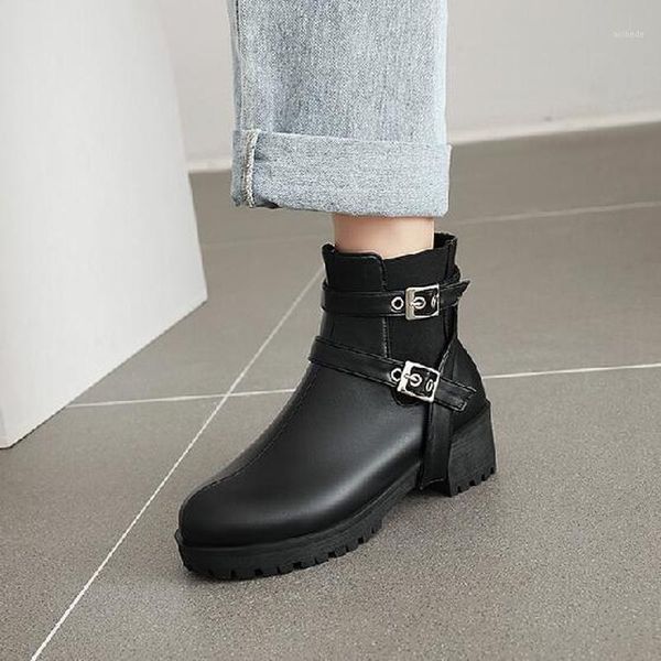 boots women ankle chunky mid heel autumn pu leather warm buckle matin shoes plus size gladiator booties woman mujer zapatosd20521, Black
boots women ankle chunky mid heel autumn pu leather warm buckle matin shoes plus size gladiator booties woman mujer zapatosd20521, Black