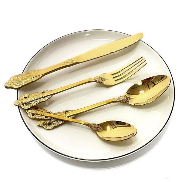 8pcs/set dinnerware gold reusable travel cutlery set camp utensils set with stainless steel spoon fork straw porta jllsno
8pcs/set dinnerware gold reusable travel cutlery set camp utensils set with stainless steel spoon fork straw porta jllsno