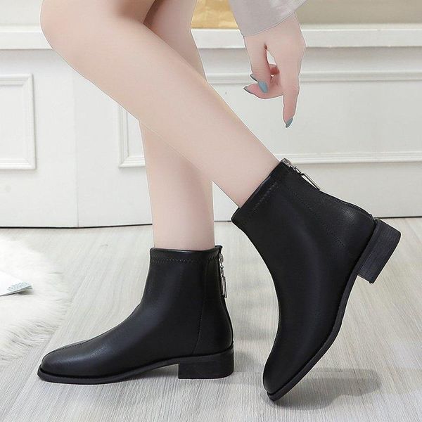 2020 winter women ankle boots black low heels shoes back zipper square toe booties chunky leather flat botas mujer black 8797l
2020 winter women ankle boots black low heels shoes back zipper square toe booties chunky leather flat botas mujer black 8797l