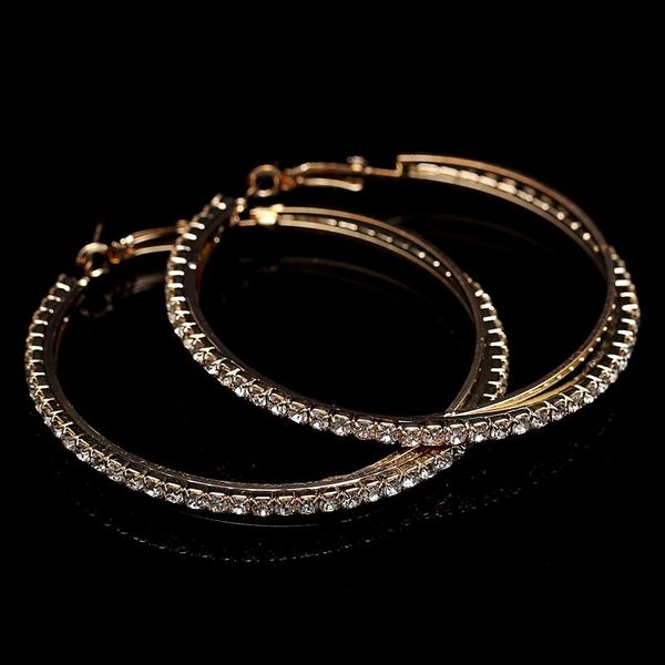 hoop & huggie round circle earrings trendy zinc alloy silver plated and gold color crystal rhinestone big for women, Golden;silver
hoop & huggie round circle earrings trendy zinc alloy silver plated and gold color crystal rhinestone big for women, Golden;silver