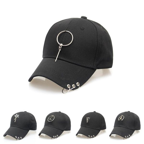 new korean steel ring ring ribbon hat creative lovers cap fashion iron baseball cap, Blue;gray
new korean steel ring ring ribbon hat creative lovers cap fashion iron baseball cap, Blue;gray