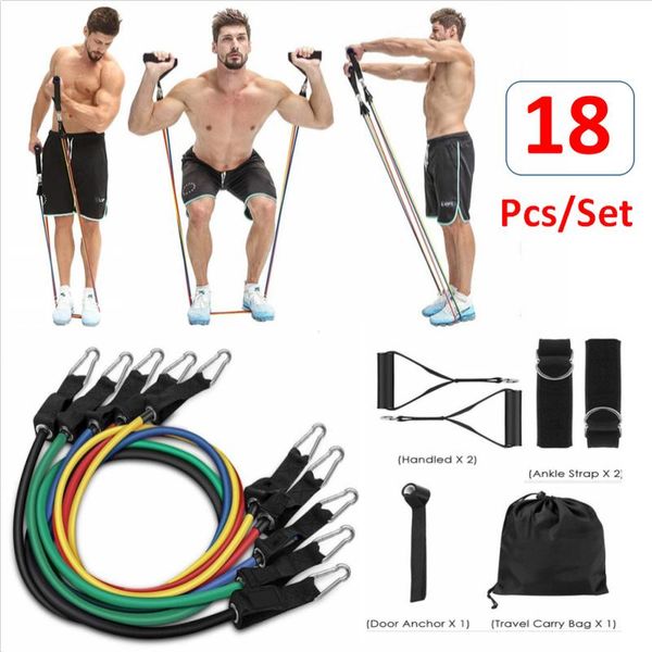 resistance bands set 18-pcs yoga pipes pull rope crossfit training exercise rubber expand elastic
resistance bands set 18-pcs yoga pipes pull rope crossfit training exercise rubber expand elastic