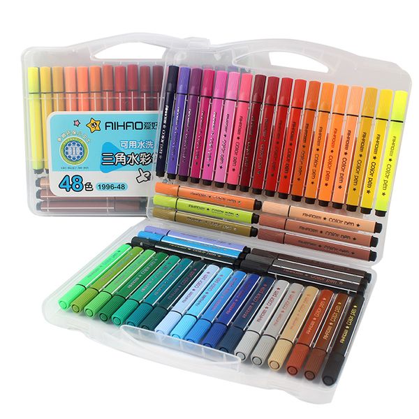 12/18/24/36/48 colors art marker pen drawing set colored children painting watercolor pens safe non-toxic water washing graffiti
12/18/24/36/48 colors art marker pen drawing set colored children painting watercolor pens safe non-toxic water washing graffiti