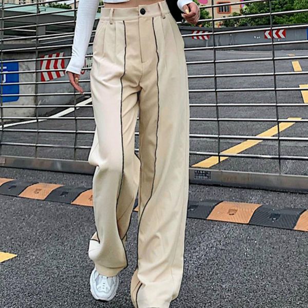 fashion lady loose long trousers solid color stylish zipper high waist wide-leg casual fashion pants slimming bottoms clothes, Black;white
fashion lady loose long trousers solid color stylish zipper high waist wide-leg casual fashion pants slimming bottoms clothes, Black;white