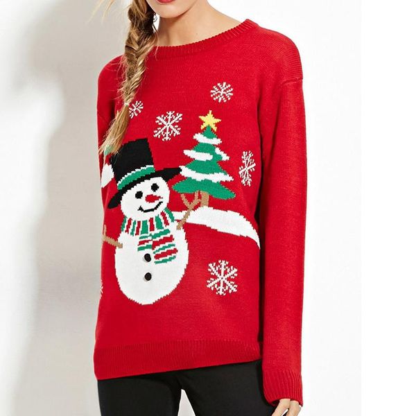 women's sweaters sweater autumn and winter female christmas cartoon jacquard loose round neck long sleeve knitted, White;black
women's sweaters sweater autumn and winter female christmas cartoon jacquard loose round neck long sleeve knitted, White;black