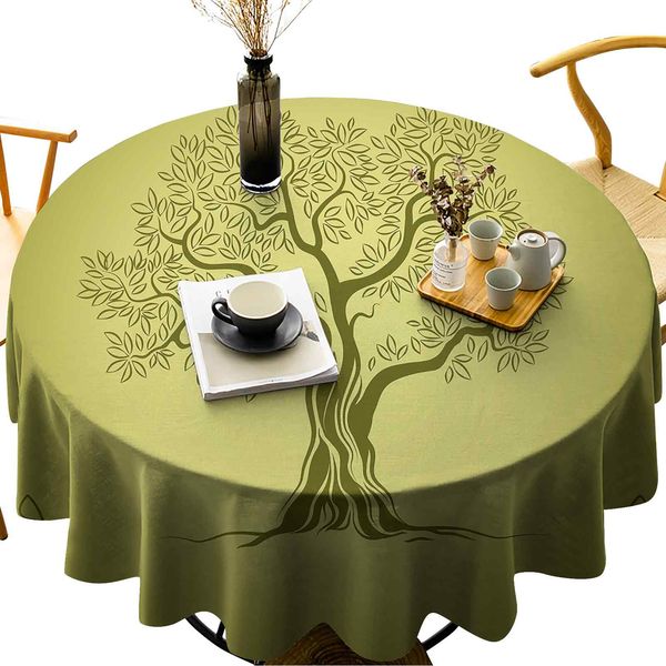 washable round table cover mediterranean olive tree silhouette with ornamental frame nature inspirations
washable round table cover mediterranean olive tree silhouette with ornamental frame nature inspirations