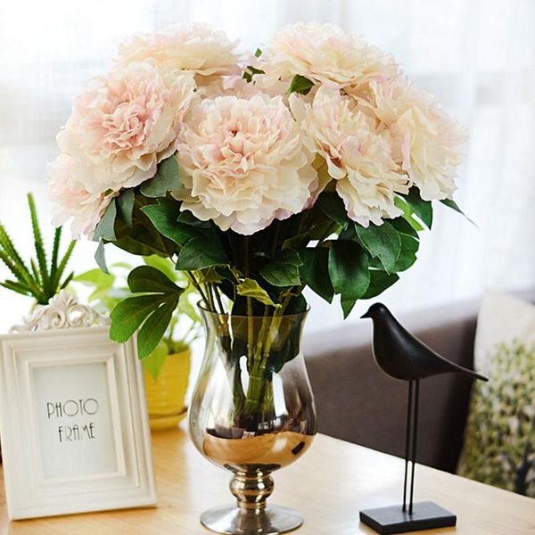 decorative flowers & wreaths nice five head royal peony vivid artificial plant home and garden decoration 53cm gift
decorative flowers & wreaths nice five head royal peony vivid artificial plant home and garden decoration 53cm gift