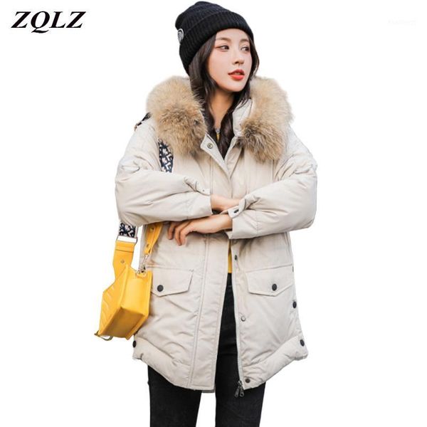 zqlz winter down cotton padded jacket outwear women plus size casual thick warm parka mujer 2019 faux fur hooded coat female1, Black
zqlz winter down cotton padded jacket outwear women plus size casual thick warm parka mujer 2019 faux fur hooded coat female1, Black