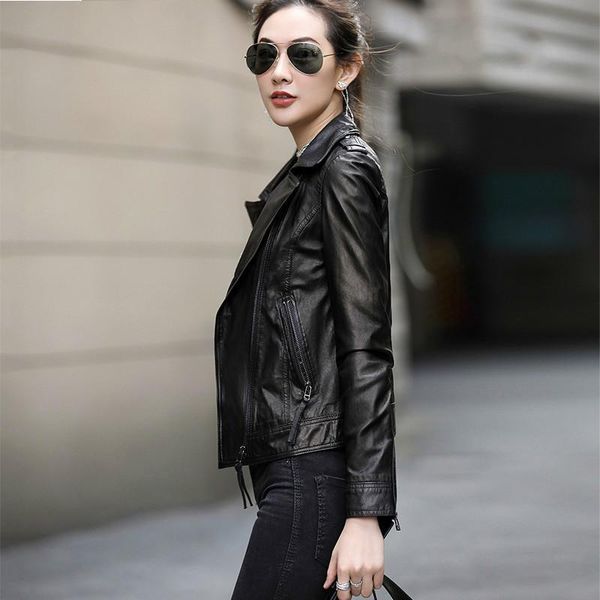 women's leather & faux jacket women 2021 sheepskin genuine motorcycle real plus size chaqueta mujer ot1703 yy621, Black
women's leather & faux jacket women 2021 sheepskin genuine motorcycle real plus size chaqueta mujer ot1703 yy621, Black