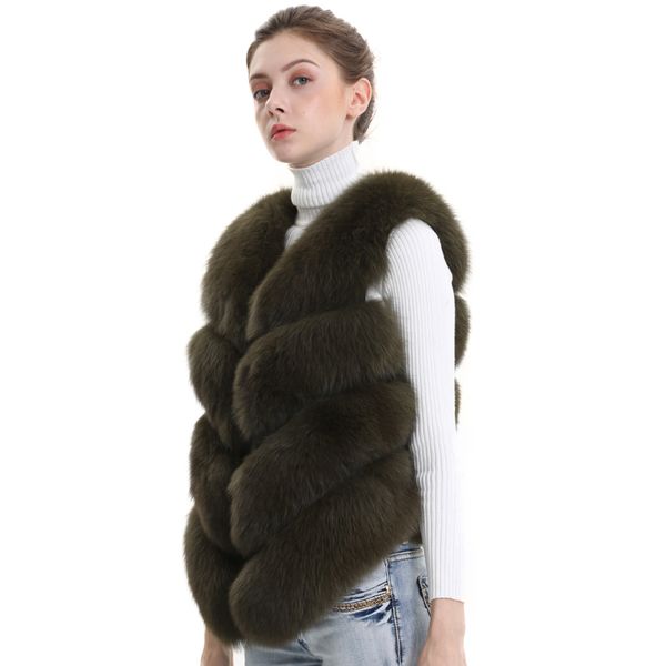 women natural real fox fur vest autumn winter ladies 4 strips gilet sleeveless genuine fur coat female real fur vest waistcoat 201103, Black
women natural real fox fur vest autumn winter ladies 4 strips gilet sleeveless genuine fur coat female real fur vest waistcoat 201103, Black