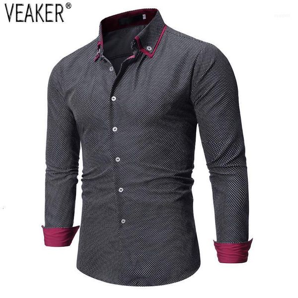2019 autumn new men's casual long sleeve shirts male slim fit black blue polka dot patchwork shirt men business shirt s-2xl11, White;black
2019 autumn new men's casual long sleeve shirts male slim fit black blue polka dot patchwork shirt men business shirt s-2xl11, White;black