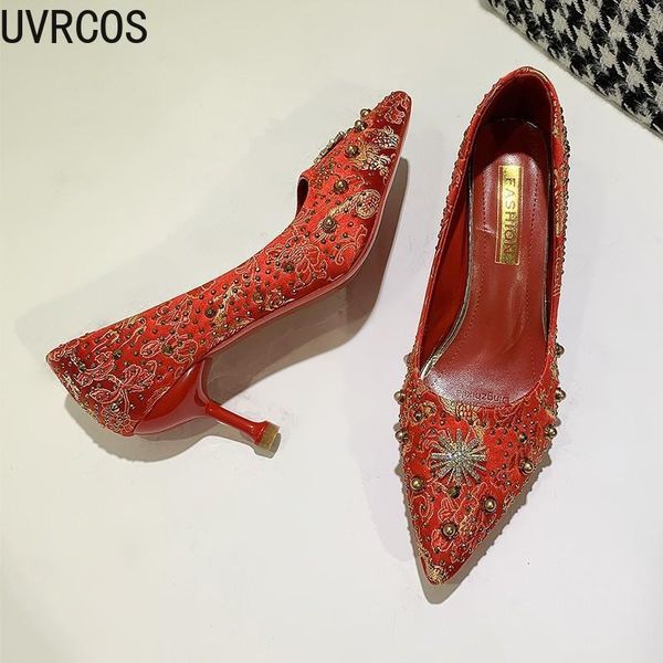 female high heels fashion all-match vamp metal rhinestone decoration mature woman wedding shoes 20211, Black
female high heels fashion all-match vamp metal rhinestone decoration mature woman wedding shoes 20211, Black