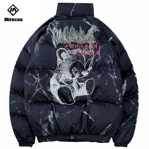 hipster down jacket cartoon bear print parka harajuku streetwear windbreaker winter coat men clothes 201114, Black
hipster down jacket cartoon bear print parka harajuku streetwear windbreaker winter coat men clothes 201114, Black