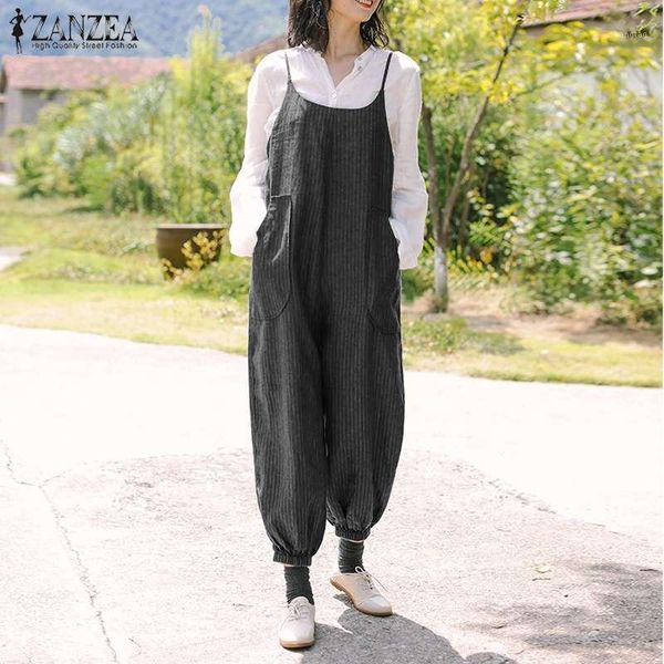 2020 plus size summer sleeveless jumpsuits zanzea women vintage striped cotton harem overalls long rompers playsuit turnip pants1, Black;white
2020 plus size summer sleeveless jumpsuits zanzea women vintage striped cotton harem overalls long rompers playsuit turnip pants1, Black;white