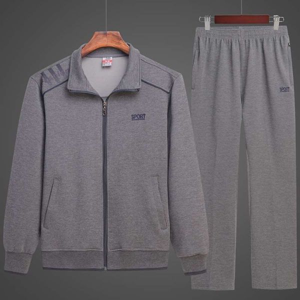 middle aged elderly high-end leisure suit men's spring and autumn long sleeve father's clothes fashionable middle-aged sportswear, Gray
middle aged elderly high-end leisure suit men's spring and autumn long sleeve father's clothes fashionable middle-aged sportswear, Gray